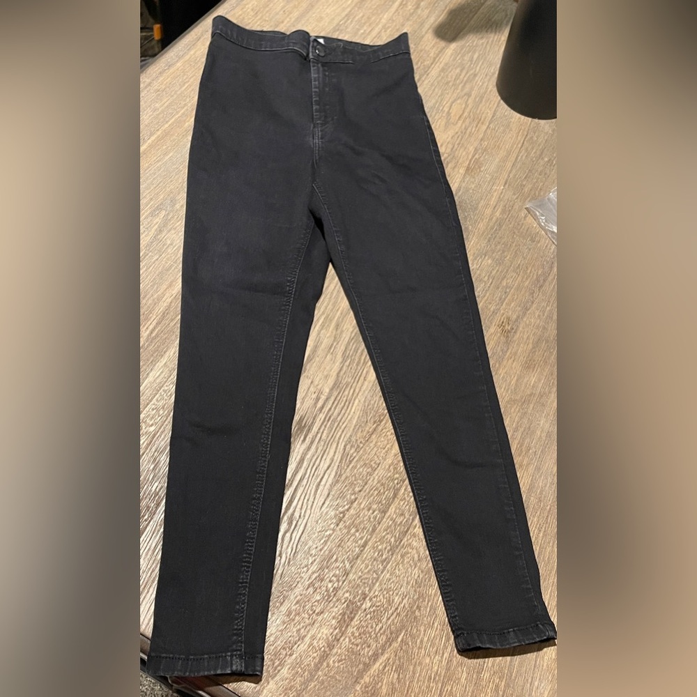 TopShop Moto Classic Black Skinny Pants, Size W28/L26